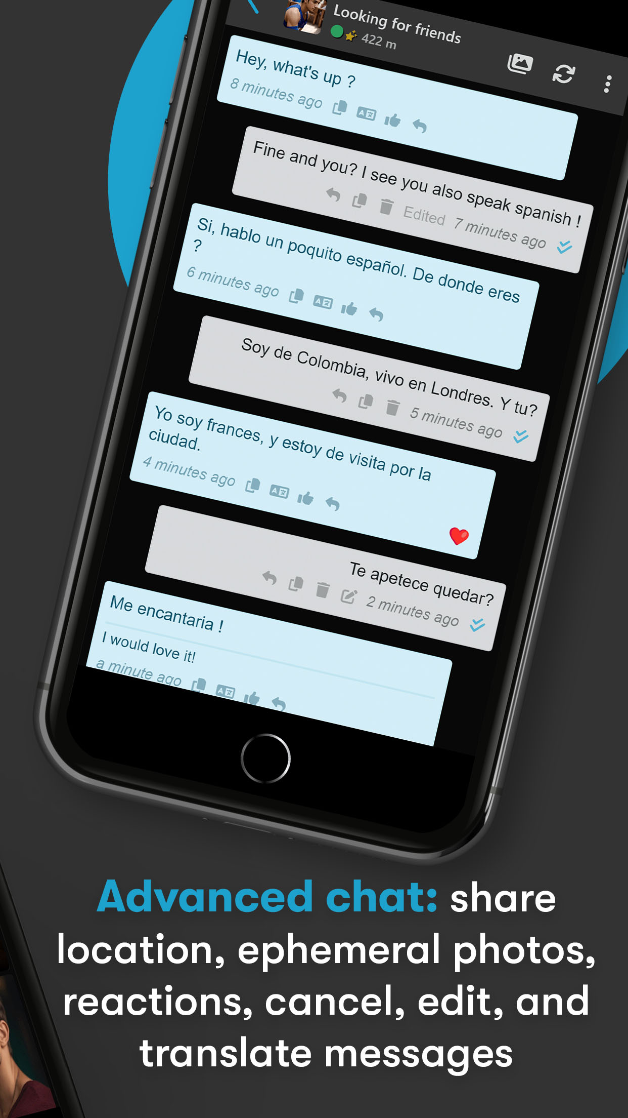 Advanced chat on Omolink